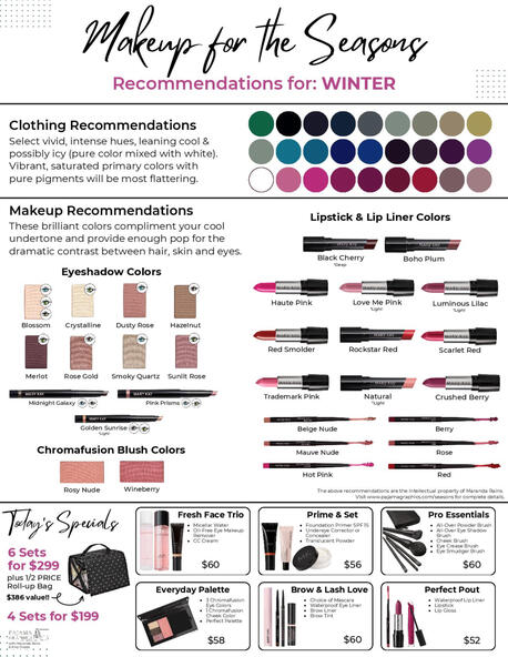 SEASON RECOMMENDATIONS